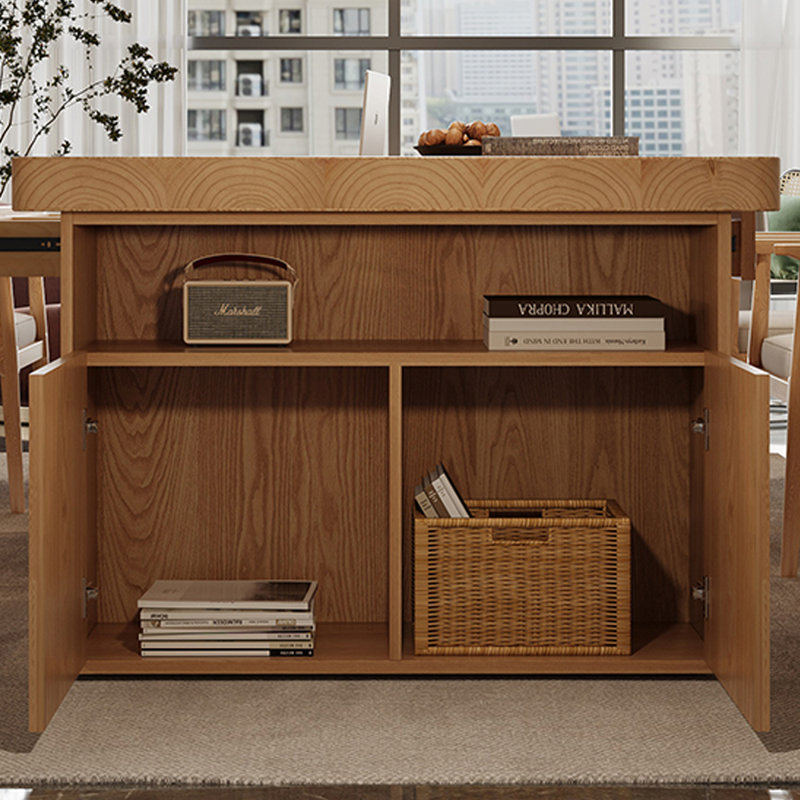 Bureau d'écriture en frêne, H 29,52 po x l 78,74 po x P 31,49 po