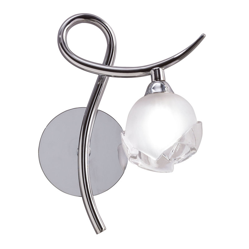 Swasey Armed Sconce, Chrome, Yes