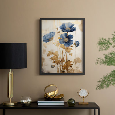 Série FLORAL LXVI - reproduction encadrée de qualité supérieure - prête à être accrochée - aucun clou requis