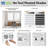 No Tool Fabric Pleated Temporary Shade (White Semi-Sheer Light Filter / Gray-Blackout) -908504824