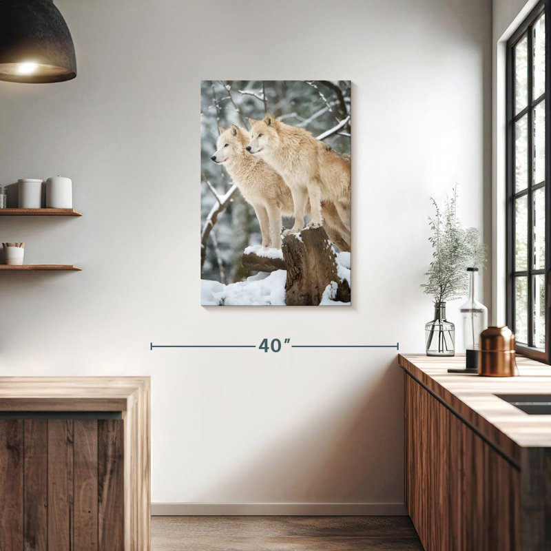 Brampt Two Wolves, 36" H x 24" W