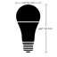 10 watts (équivalent à 60 watts), ampoule DEL intelligente A19, à intensité variable, base blanche à changement de couleur réglable
