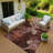 Machine Washable Indoor/Outdoor Leavittsburg ACN2239 Floral Rug-1672420179