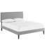 Lit plateforme en tissu Camille avec pieds fuselés carrés Modway-612714268-612714270