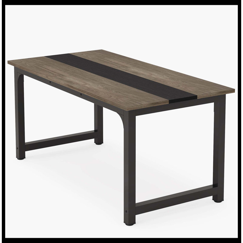 Bureau d'ordinateur, bureau de bureau, Gris rétro
