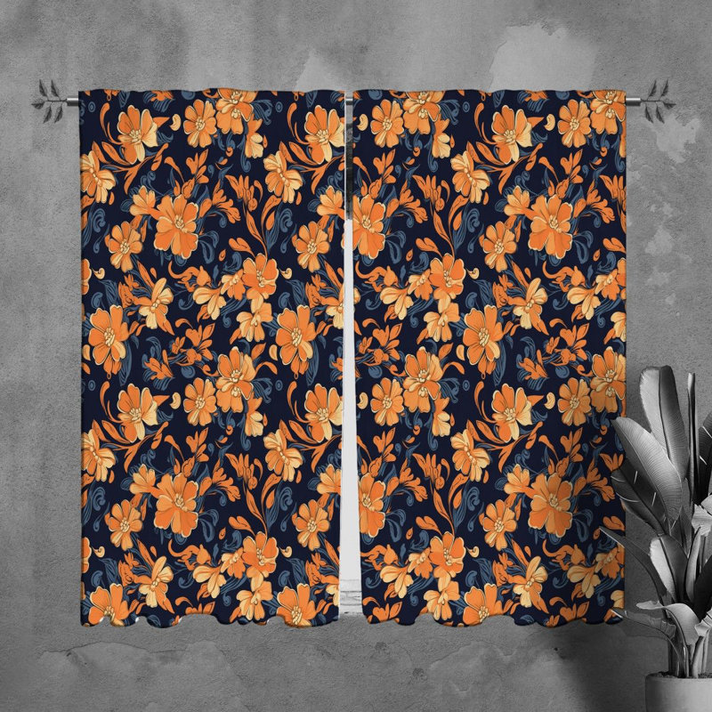 Paire de rideaux obscurcissant en polyester Namya, L 40 po x L 61 po