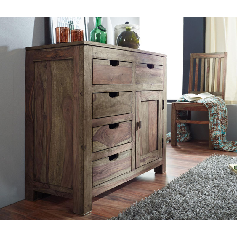 Nature Solid Wood 90cm W 4 - Drawer Chest of Drawers