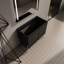 Meuble-lavabo de salle de bain 36 po, style moderne - Armoire autoportante couleur chêne foncé