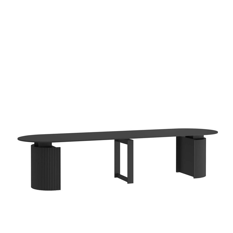 Table de salle à manger extensible en bois pour 1 à 10 personnes, console multifonctionnelle