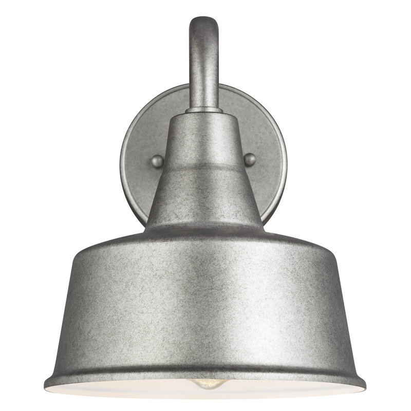 Barn 1 - Light Outdoor Barn Light, Black, 10.63" H x 12" W x 12" D, Yes