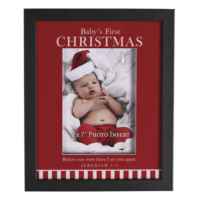 Photo Frame 5x7 Babys First Christmas