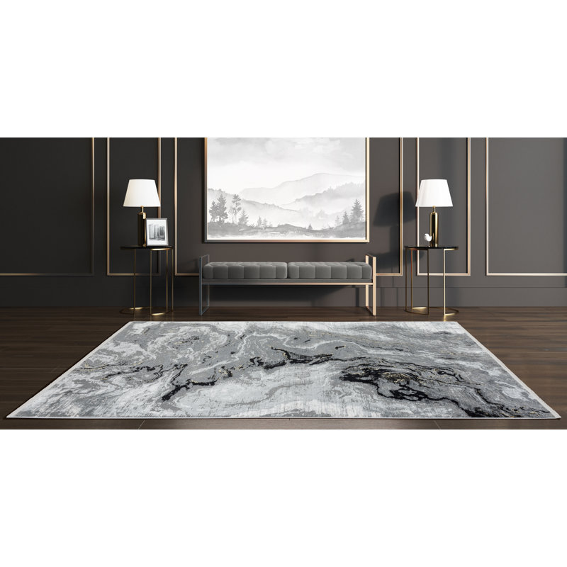 Tapis gris intérieur / extérieur, Rectangle 8 pi 9 po x 11 pi 9 po