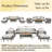 78.6''Wicker Outdoor Patio Sofa Set With Beige Cushions-470756168