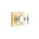 Privacy Modern Square Crystal Knob with Square Rose
