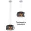 URBNLIVING 3 - Light Grey Single Pendant