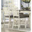 Chaises à hauteur de comptoir 2 pièces, gris antique, tissu rembourré, bois, siège rembourré de la salle à manger 2 côtés, structure en bois-713587434