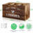 Brown Utensil Holder Rustic Wood Utensil Caddy Crocks With 3 Compartments For Kitchen Counter, Farmhouse Flatware Organizer Storage Box For Silverware Fork Spoon Spatula