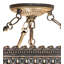 3 - Light Semi Flush Mount