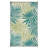 Rectangle Traci Floral Green/Blue/Ivory Indoor & Outdoor Plastic Straw Area Rug-1744002444