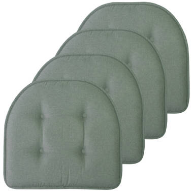 Sunrox Indoor/Outdoor Gel Memory Foam Chair Cushions 17x16 with Ties &  Reviews