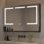 48 po X P 32 po H Grande armoire à pharmacie rectangulaire en aluminium encastrée ou à fixation en surface avec miroir-2071696275