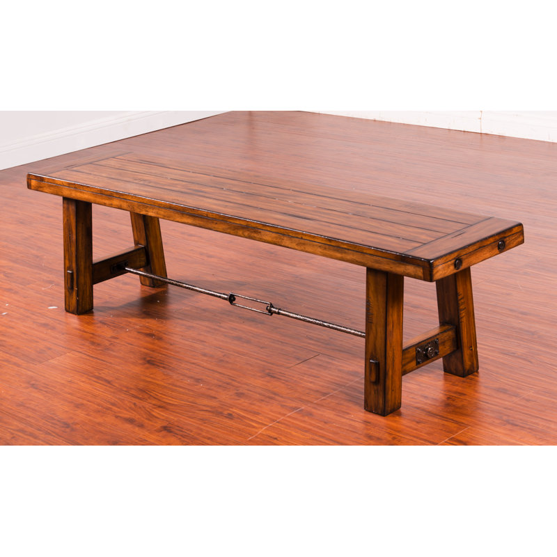 Hardin Solid Wood Bench, Brown