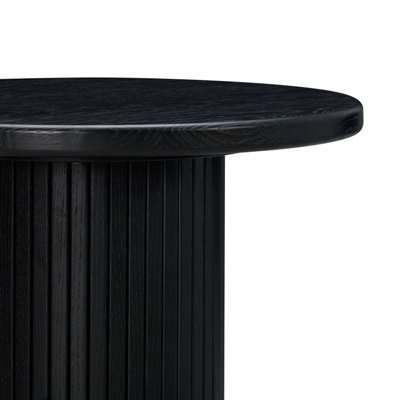 Diani Oak Wood Entry Table, Black