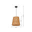 Vimini 1 - Light Brown Bell Pendant