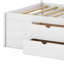 Lit de jour avec tiroirs et tablettes-443369924