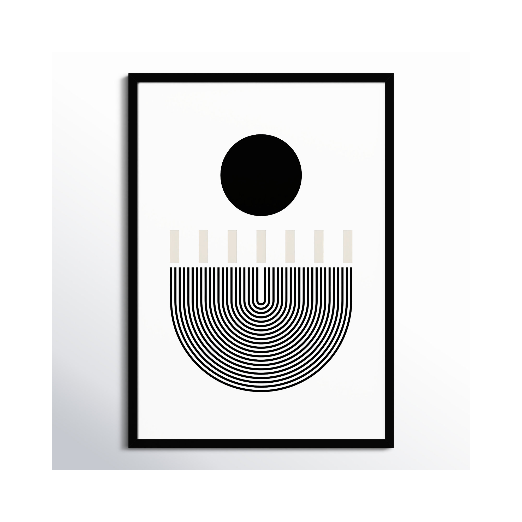 All Rise by Simon West, 34.25" H x 24.25" W x 0.88" D, Black