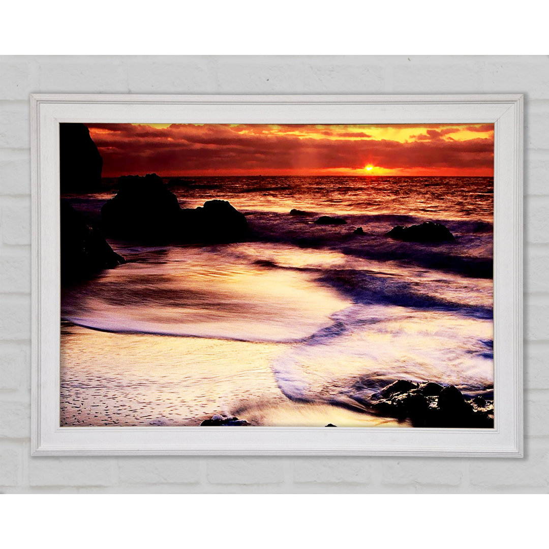 Gerahmtes Leinwandbild Ocean Mist Sunrise