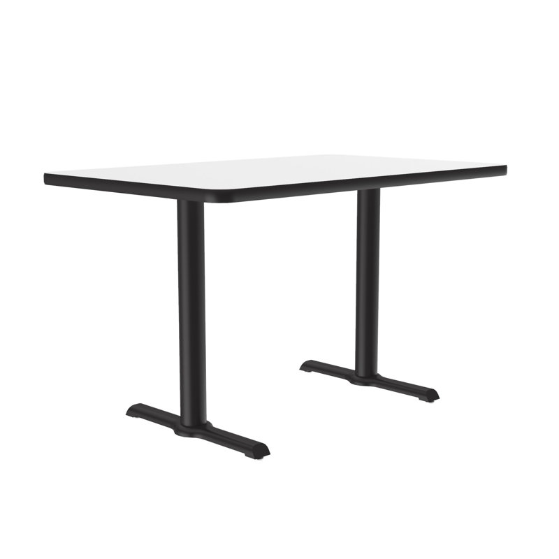 Table de salle de pause, l 48 po x P 30 po, Blanc