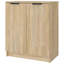 Shoe Cabinet Engineered Wood Hall Shoe Holder Cupboard Organiser Shelf-2107924298