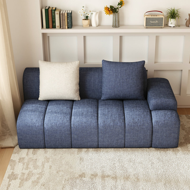 Causeuse modulaire Boneless, Bleu