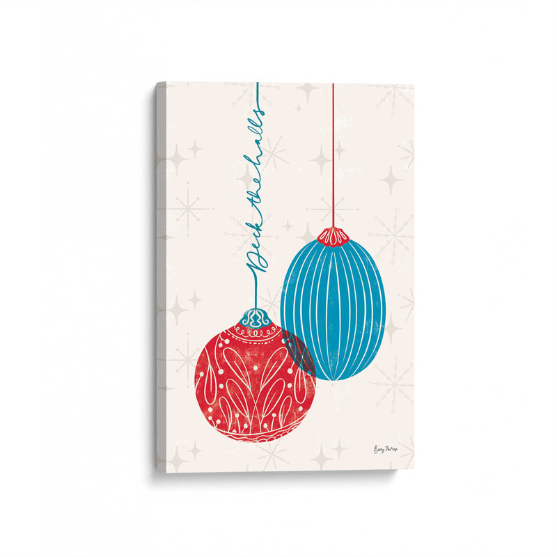 «Elegant Holiday Ornaments I», reproduction sur toile, H 18 po x l 12 po x P 1,25 po, Toile tendue