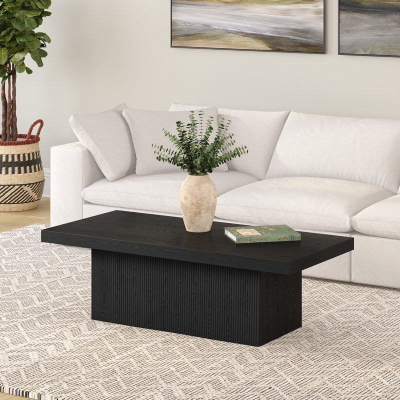 Aulbree Solid Coffee Table, Black