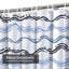Rideau de douche imperméable à l'eau avec 12 crochets-907284462