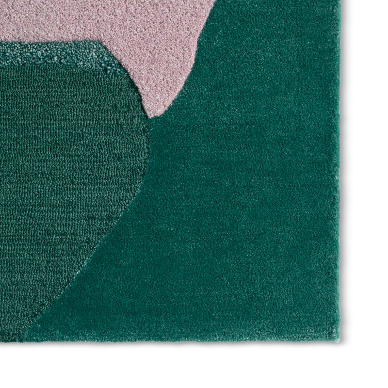 Jaipur Living Divya LYD03 Tufted Abstract Green Area Rug (9'X12'), Rectangle 10' x 14'