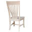 Chaise d'appoint à dossier en lattes de bois massif Coggins-1527443014