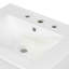 Ensemble de meuble-lavabo 24 po avec lavabo en céramique, meuble-lavabo peu encombrant - l 24 po x P 18 po x H 34 po, 2 portes à fermeture en douceur
