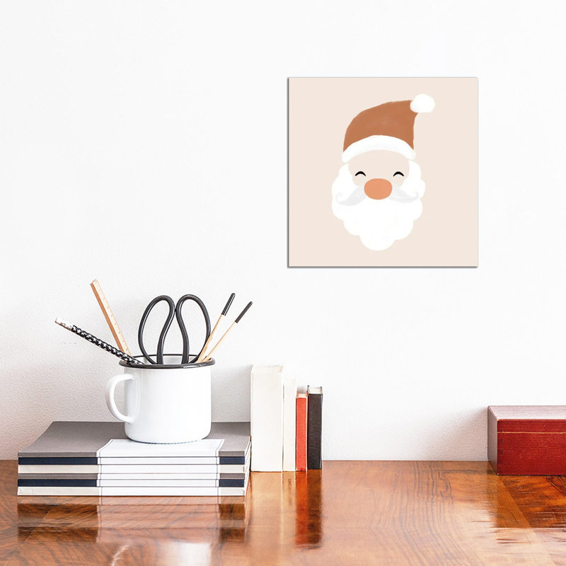 Santa - Wrapped Canvas Print, 30.48 cm H x 30.48 cm W