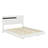 Queen-Sized 3-Piece Floating Bed Frame Set With Integrated LED Lighting And Two Stylish Nightstands