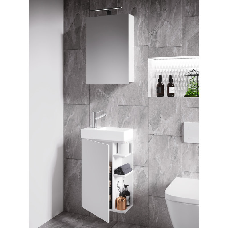 Ravis Bathroom Furniture Suite, White