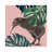 Kiwi Bird With Monstera by Big Nose Work - Wrapped Canvas Painting
