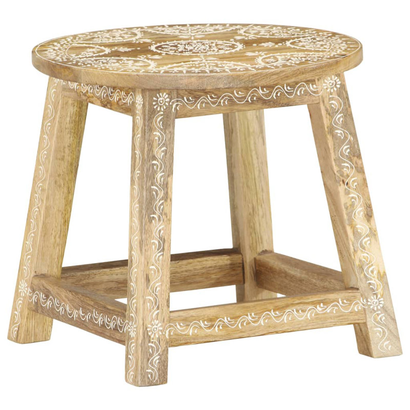 New Ashford Solid Wood Accent Stool