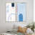 Toile avec cadre brun