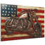 Sculpture murale dimensionnelle en fer mixte "Moto 3"