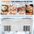 VEVOR Fried Ice Cream Roll Machine Rolled Ice Cream Maker 17.7x17.7 inch 2 Pans