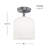 Parkmont Plug & Play 1-Light Semi Flush Mount in Transitional and Modern Style-11.33 Inches Tall and 8.8 Inches Wide-107377565