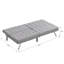 Structure en bois, pieds en acier inoxydable, futon, canapé